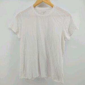 Mott And Bow‎ T Shirt Women's Large Plain White Tee